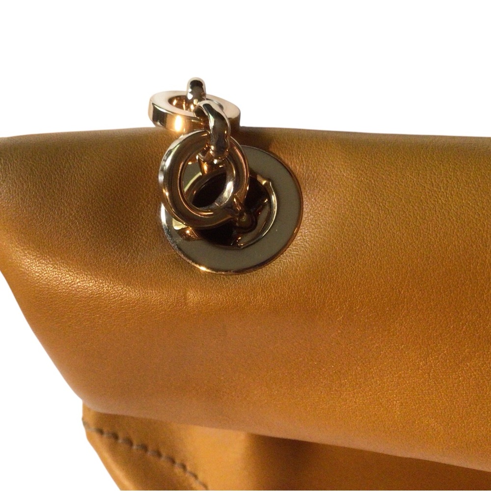 🥳🥳🥳HP 🎉🎉🎉SALVATORE FERRAGAMO Gancini Shoulder Bag Brown Leather AU-21/D479 - Picture 4 of 11